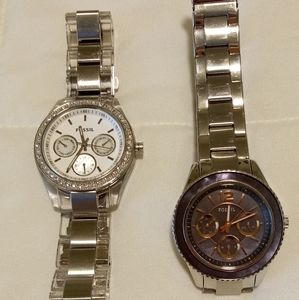 Two womens Fossil watches